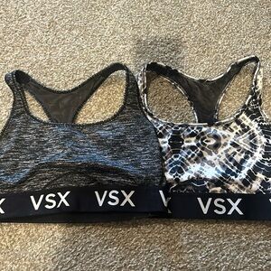 2 Victoria’s Secret sports bras.